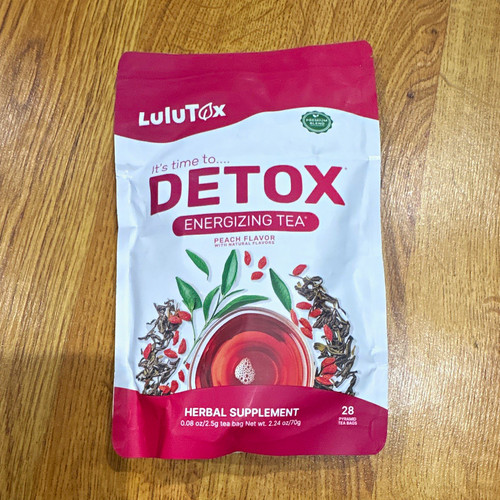 Lulutox detox tea peach flavor - peach,
