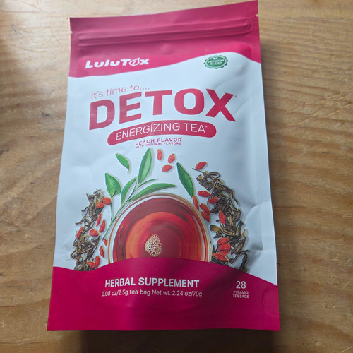 Lulutox detox tea peach - detox,