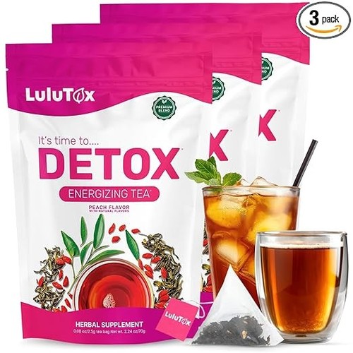 Lulutox detox tea peach - tea,