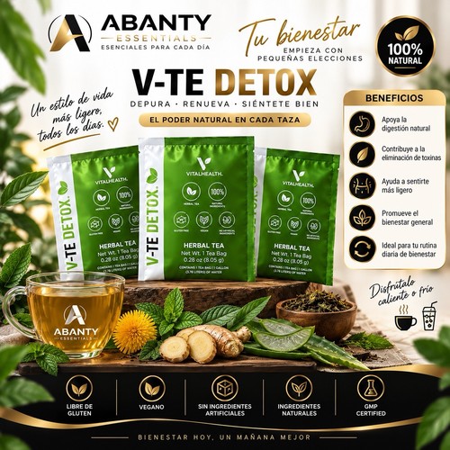 Vitalhealth detox herbal tea - herbal,