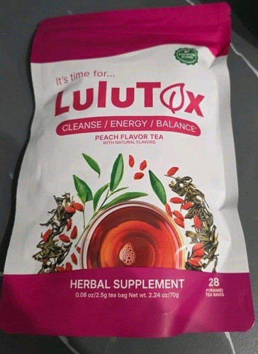 Lulutox detox tea peach - lulutox,